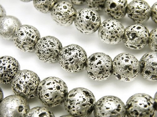 Lava, Round Natural Beads