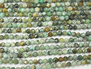 High Quality!  1strand $5.79! African Turquoise  Faceted Round 3mm  1strand beads (aprx.15inch/38cm)