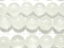 Selenite (Gypsum) Round 8mm 1strand beads (aprx.15inch/36cm)