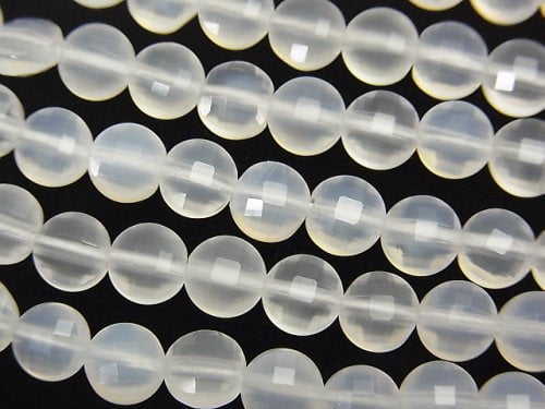 Chalcedony, Coin Gemstone Beads