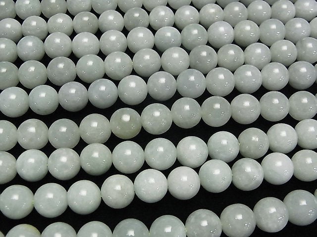 [Video] Burma Jadeite AA++ Round 10mm half or 1strand beads (aprx.15inch/37cm)