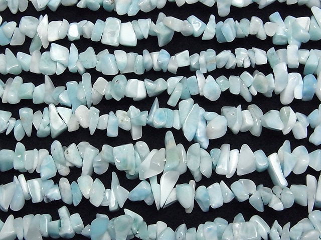 [Video]Larimar Pectolite AA++ Chips (Small Nugget ) 1strand beads (aprx.15inch/38cm)