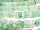 [Video] Green Aventurine Square Rondelle (Disc) 1strand beads (aprx.16inch / 39cm)