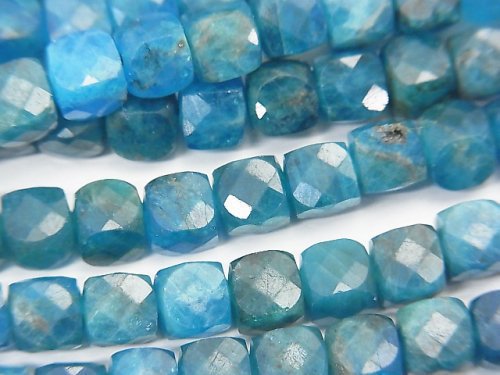 Apatite, Cube Gemstone Beads