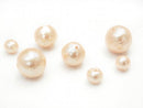 Cotton Pearls, Round Synthetic & Glass Beads