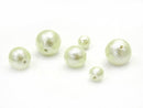 Cotton Pearls, Round Synthetic & Glass Beads