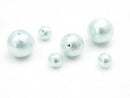 Cotton Pearls, Round Synthetic & Glass Beads