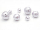 Cotton Pearls, Round Synthetic & Glass Beads