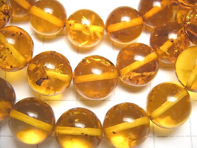 [Video] Baltic Amber Round 11-12mm Light Brown Color Bracelet