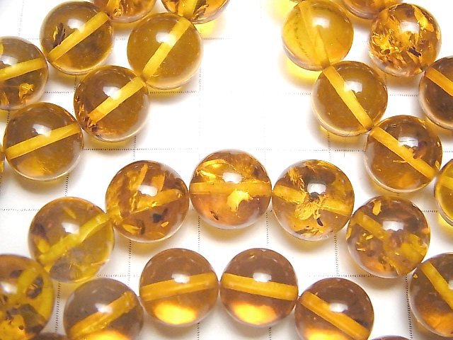 [Video] Baltic Amber Round 11-12mm Light Brown Color Bracelet