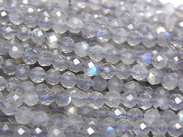 Faceted Round, Labradorite Gemstone Beads