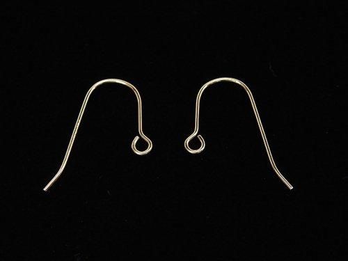 14KGF Earwire 20x12mm Gauge 0.5mm 2 pairs (4 pieces)