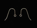 14KGF Earwire 20x12mm Gauge 0.5mm 2pairs (4 pieces)