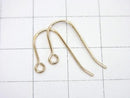 14KGF Earwire 20x12mm Gauge 0.5mm 2pairs (4 pieces)