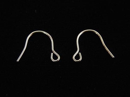 14KGF Earwire 10x12mm Gauge 0.5mm 1pair