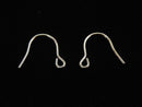 14KGF Earwire 10x12mm Gauge 0.5mm 1pair