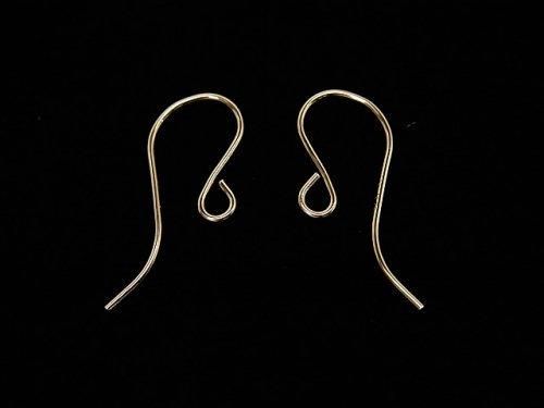14KGF Earwire 19x7mm Gauge 0.4mm 2pairs