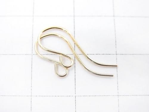 14KGF Earwire 19x7mm Gauge 0.5mm 2pairs