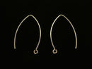 14KGF Earwire 32x17mm 1pair