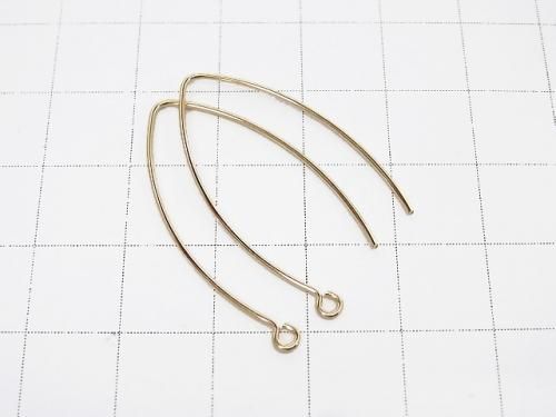 14KGF Earwire 32x17mm 1pair