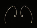 14KGF Earwire 33x17mm 1pair