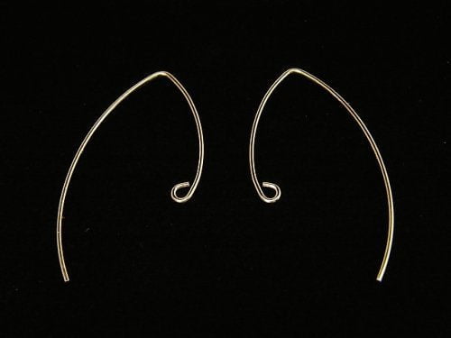 14KGF Earwire 33x17mm 1pair