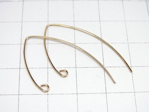 14KGF Earwire 35x20mm 1pair