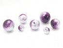 Cotton Pearls, Round Synthetic & Glass Beads