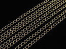 14KGF Flat Curb Chain 2.1mm wide 10cm