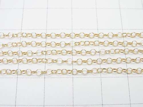 14KGF Rolo Chain 2.2mm 10cm