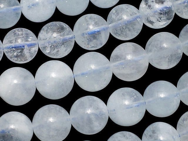 Aquamarine, Round Gemstone Beads