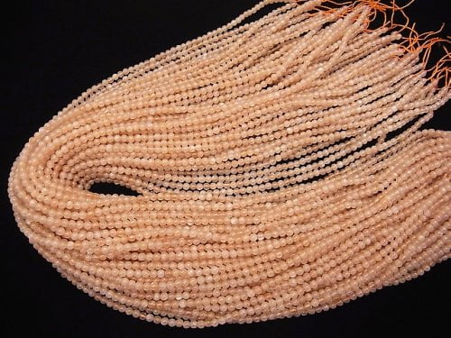 1strand $5.79! Orange Moonstone AAA- Round 3mm 1strand beads (aprx.15inch / 38cm)