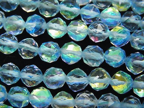 Faceted Round, Luna Flash Gemstone Beads