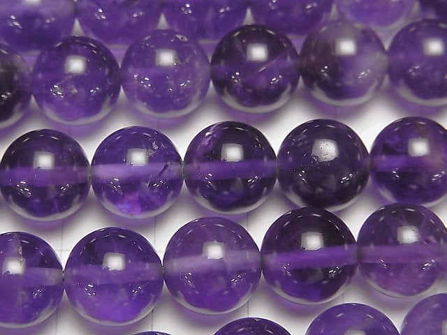 Amethyst AA++ Round 10mm half or 1strand beads (aprx.15inch/37cm)