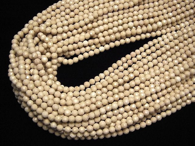 High Quality!  1strand $5.79! Riverstone  Faceted Round 4mm  1strand beads (aprx.15inch/38cm)