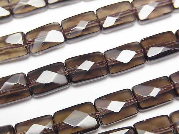 Rectangle, Smoky Quartz Gemstone Beads