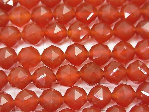 High Quality! Red Agate AAA Star Faceted Round 8mm 1strand beads (aprx.15inch/37cm)