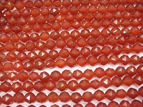 High Quality! Red Agate AAA Star Faceted Round 8mm 1strand beads (aprx.15inch/37cm)