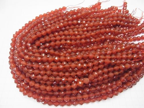 High Quality! Red Agate AAA Star Faceted Round 8mm 1strand beads (aprx.15inch/37cm)