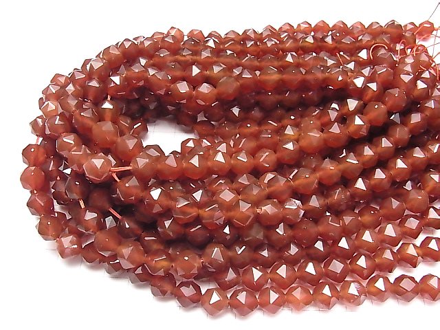 High Quality! 1strand $9.79! Red Agate AAA Star Faceted Round 10mm 1strand beads (aprx.15inch / 37cm)