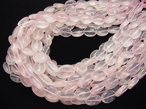 1strand $9.79! Madagascar Rose Quartz AA ++ Oval 16x12x6mm 1strand beads (aprx.15inch / 37cm)