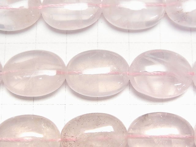 [Video] Madagascar Rose Quartz AA++ Oval 20x15mm half or 1strand beads (aprx.13inch/32cm)