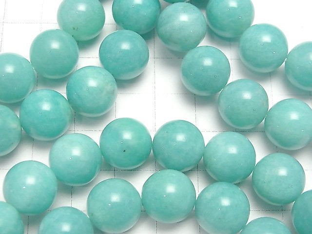 [Video] Peru Amazonite AAA- Round 12mm Bracelet