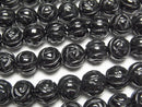 [Video] Onyx AAA Round Rose Cut 8mm half or 1strand beads (aprx.14inch/35cm)