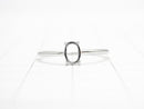 [Video] Silver925 Ring Frame (Prong Setting) Oval 6x4mm Rhodium Plated 1pc