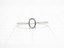 [Video]Silver925 Ring Frame (Prong Setting)Oval 6x4mm Rhodium Plated 1pc