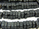 Onyx Square Rondelle (Disc) 1strand beads (aprx.15inch/36cm)