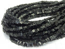 Onyx Square Rondelle (Disc) 1strand beads (aprx.15inch/36cm)