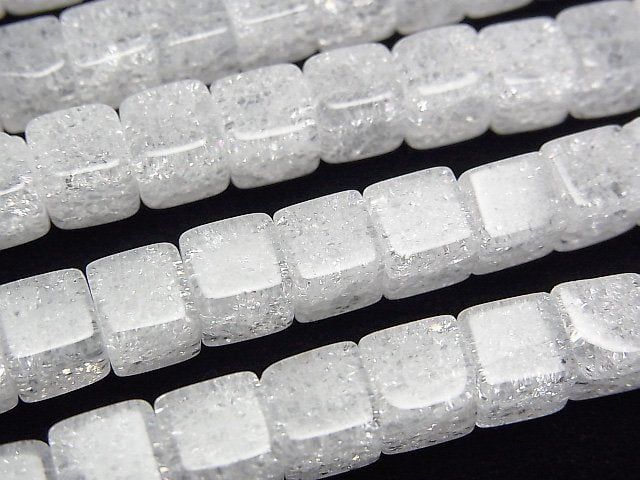 Cracked Crystal Gemstone Beads