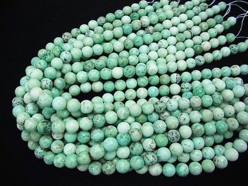 [Video] Peru Chrysocolla AA + Round 10mm half or 1strand beads (aprx.15inch / 38cm)